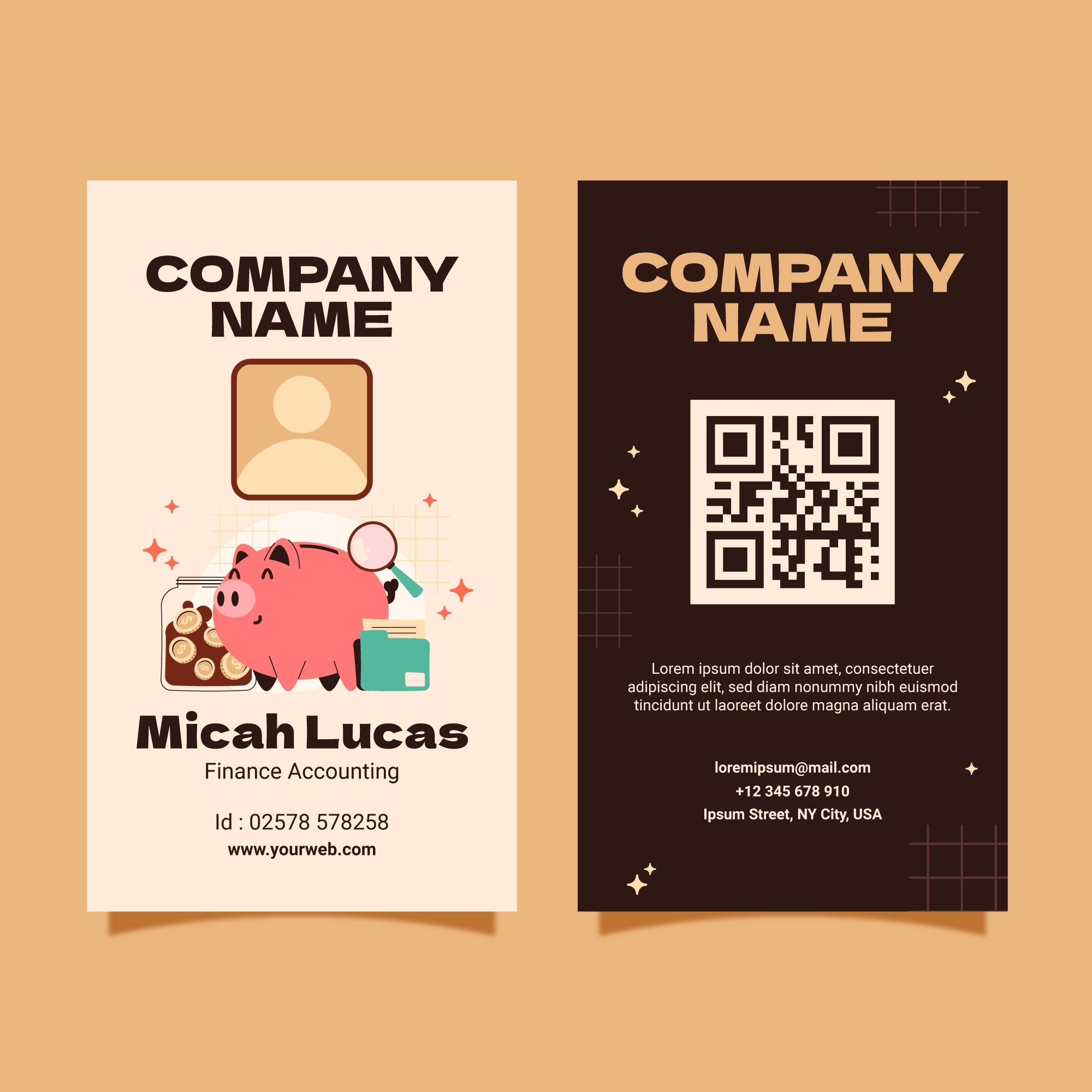 Review QR Standee + NFC Visiting Card